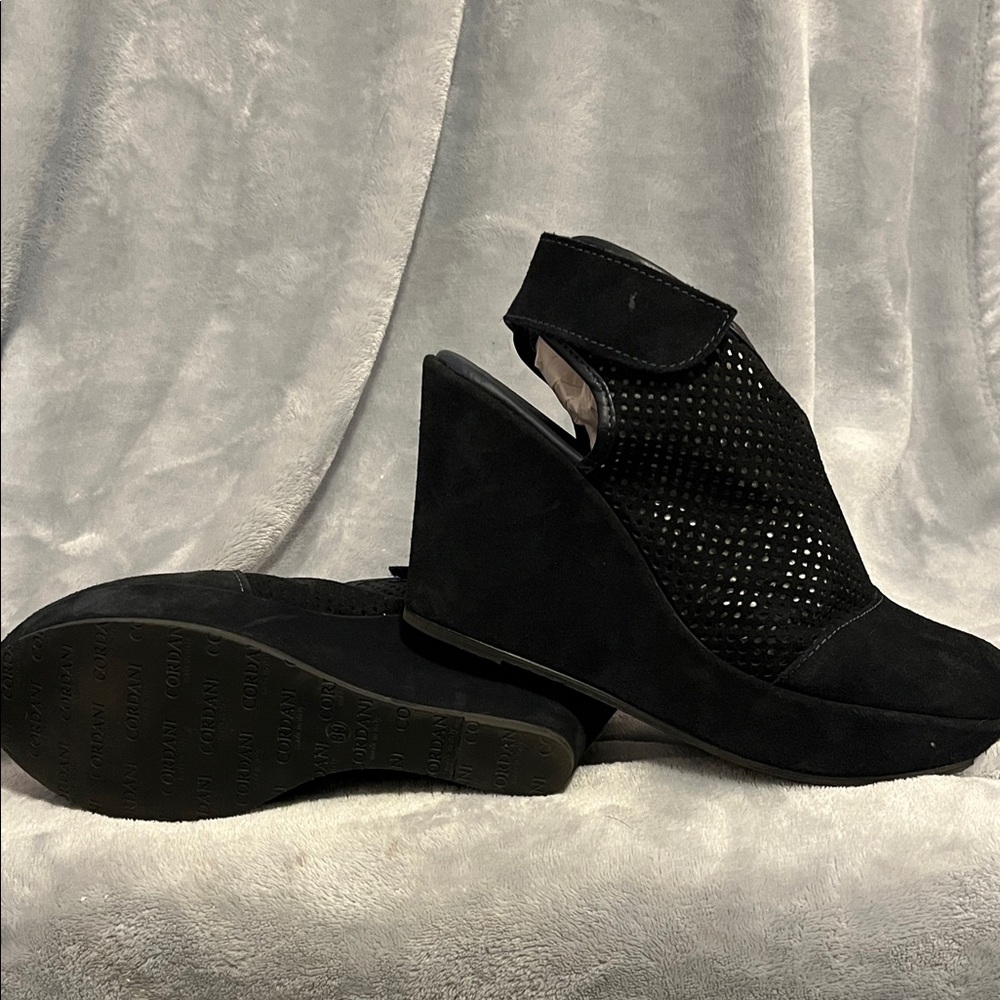 Women's Navy Wedge Sandals